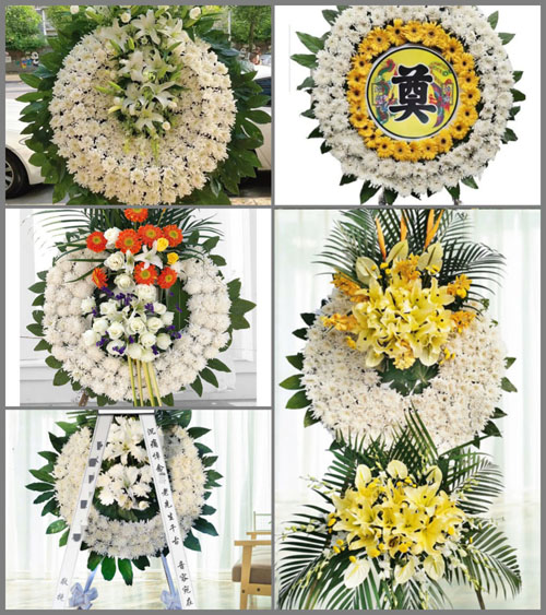湖北黄冈市黄梅县蔡山镇胡家墩村花圈速递